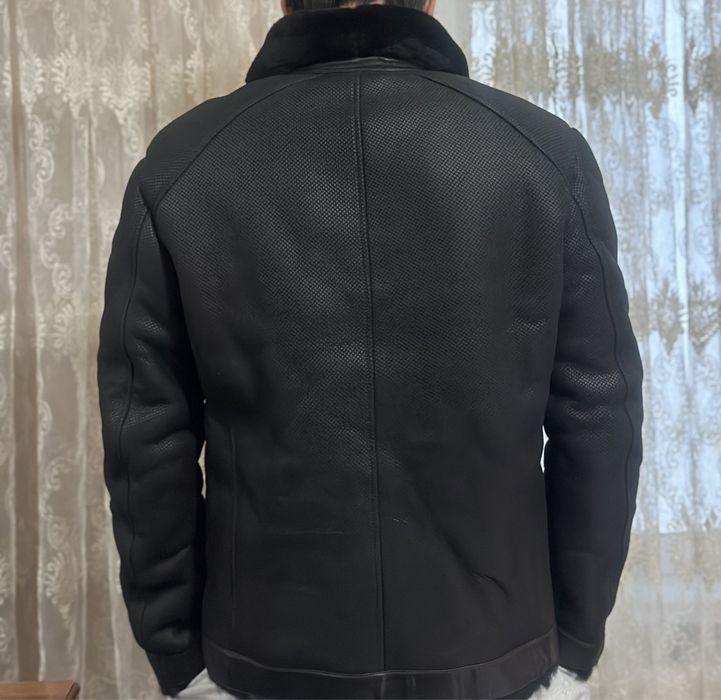 Зимняя коженая куртка Levinson