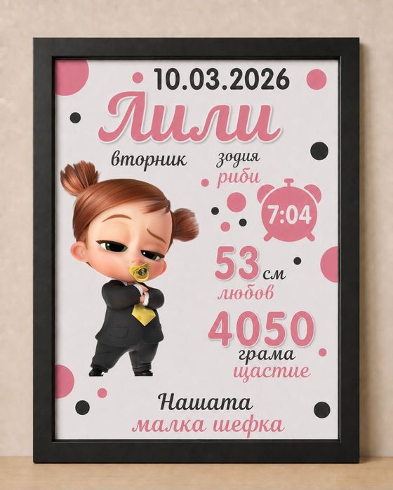 Персонализирана картина за най-специалния ден