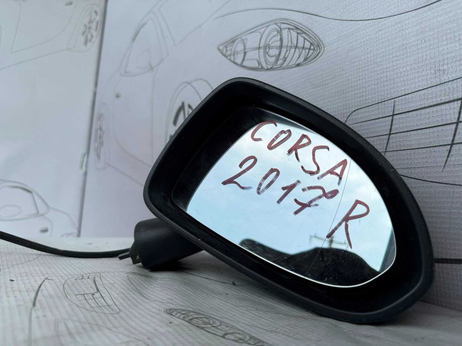 Oglindă Retrovizoare Dreapta Electrică 5 Pini Opel Corsa E 13188497 / [2014-2019] / (5E3)