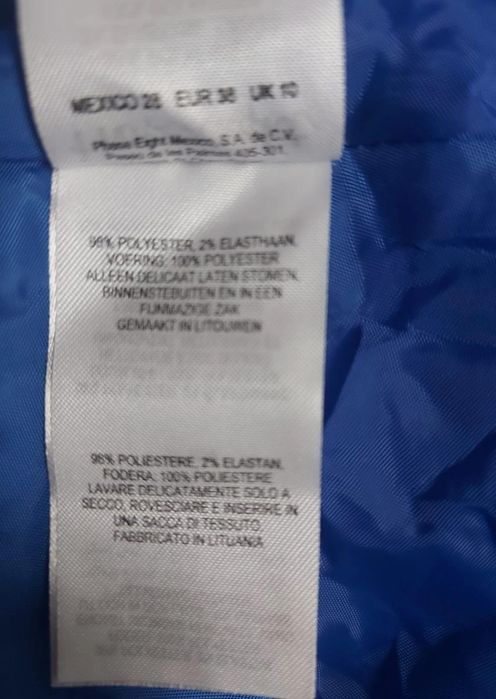 Rochie elegantă Phase Eight, albastru, model floral jacquard, mă