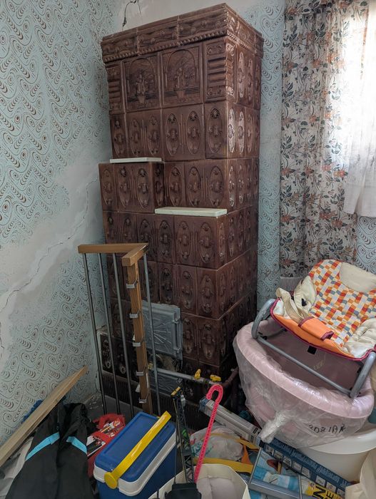 Sobă veche și funcțională din teracota, piesă unică și robusta / set