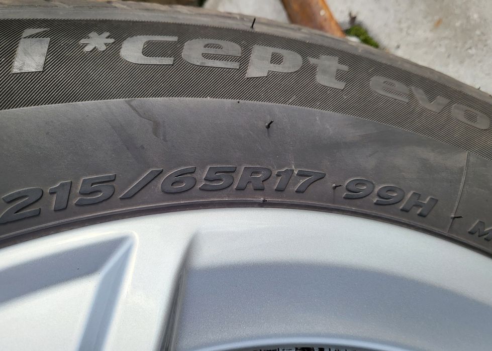 Jante aliaj Audi R17, Q3, A4 ,A5, A6, anvelope Hankook 215 65 17