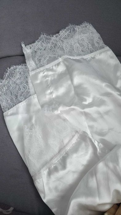 Halat Alb Satin - Mireasa