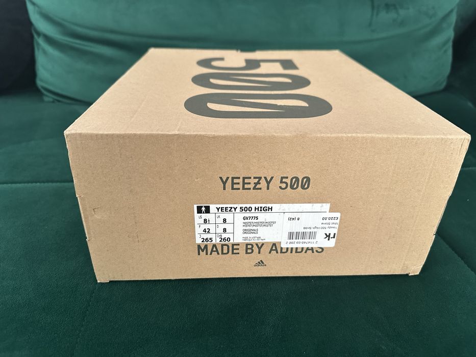 Yeezy 500 high mist stone