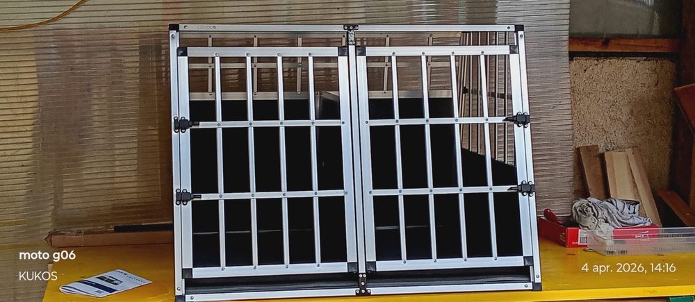 cușcă dubla transport câini talie medie. 650 lei