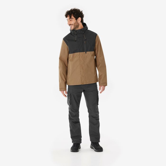 Geacă impermeabilă Drumeție Nh500 gri - produs resigilat Decathlon