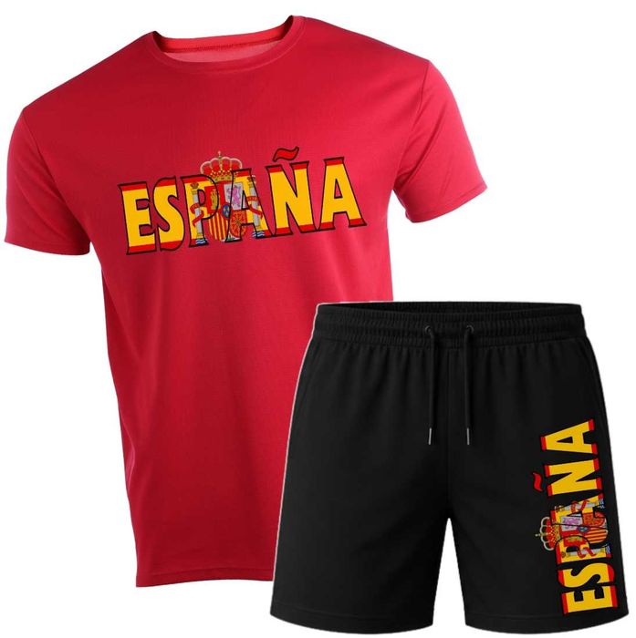 Испания Spain Espana спортен екип комплект тениска и къси панталони