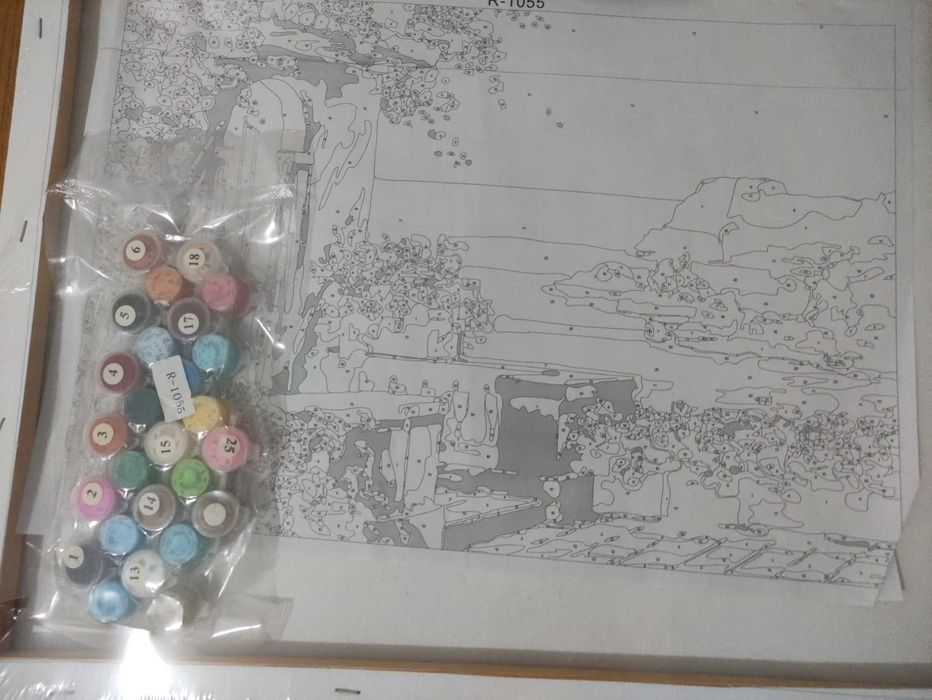 Рисование картины по номерам