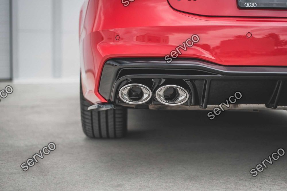 Difuzor bara spate Audi A7 C8 S-Line plus imitatii evacuare Maxton