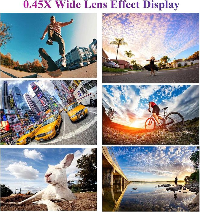 Lentila 2-in-1 macro 12.5x si wide angle 0.45x cu clip pentru telefon