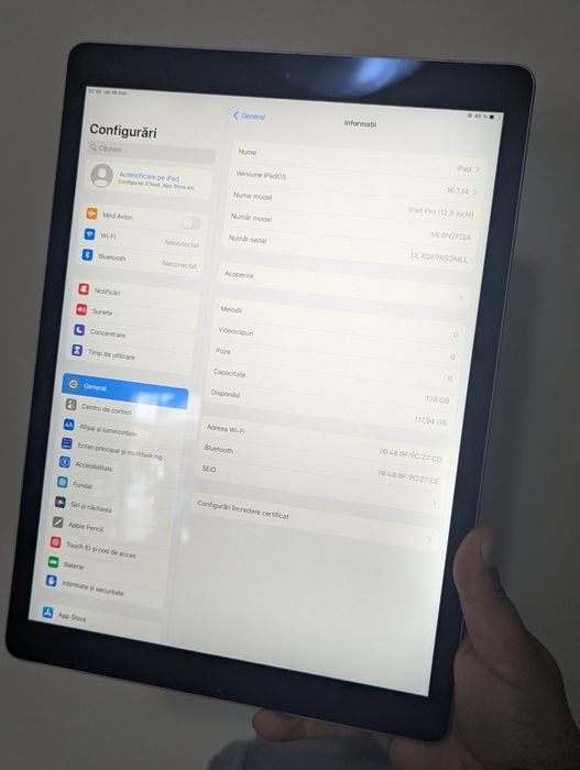 IPad pro 12.9 inch 128gb + husa