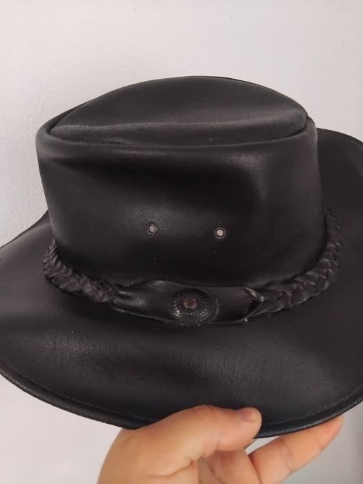 Palarie COWBOY din piele cerata