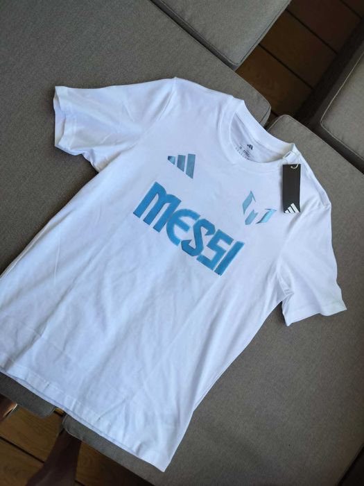 Чисто нова оригинална тениска Adidas Messi 10 N&N G размери от S до XL 100% памук