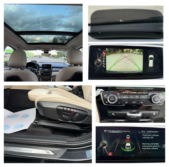 Bmw 220 d  190 cp X-Drive (4x4) Luxury Line, Fabr 2015 , Led Xenon Adaptiv , Panoramic , Incalzire ,Head-up , Camera  , Carte Service + Istoric Km  !!