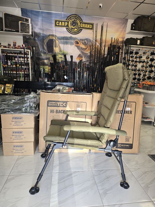 Шаранджийски стол SONIK BANK-TEK HI-BACK RECLINER