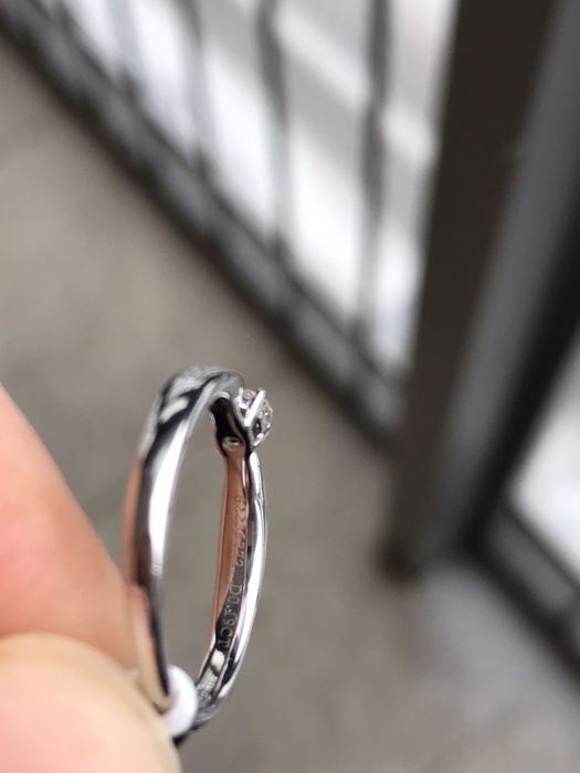 Кольцо Tiffany платина