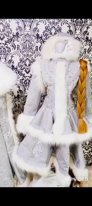 Костюм Дед Мороз и Снегурочка Серебро