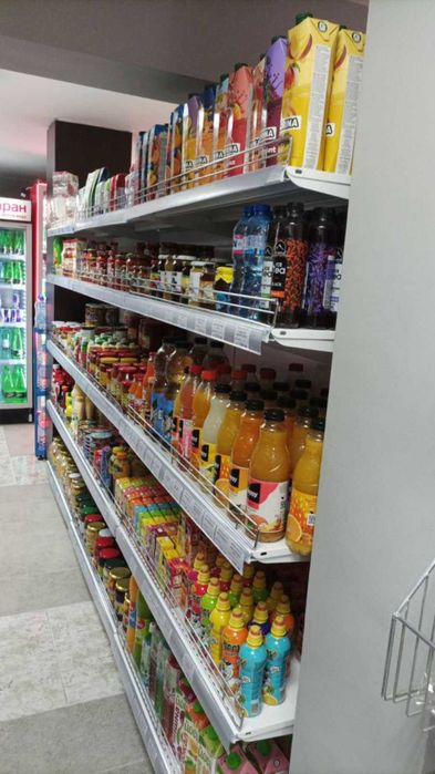 Стелажи за магазин с вкл. завършващи колони, етикетници и ограничители