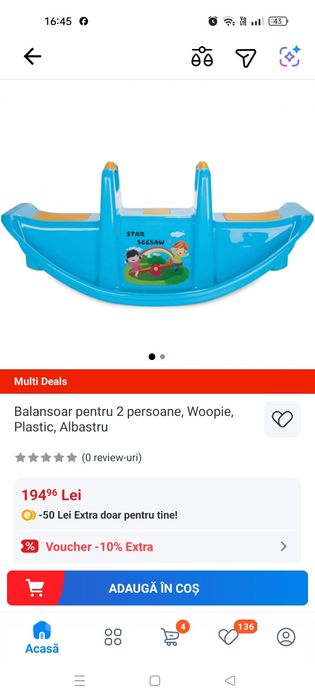 Balansoar copil  magazin lemn copii jucarii