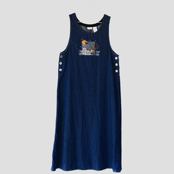 длинные джинсы сарафан