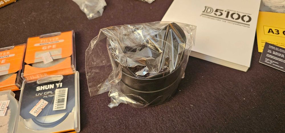 Фотоапарат Nikon D5100 заедно с 3 обектива и пълен комплект аксесоари