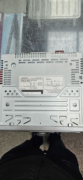 Radio CD SONY CDX-A360