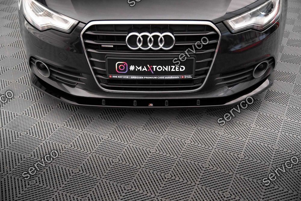 Prelungire splitter bara fata Audi A6 C7 11-14 v16 - Maxton Design