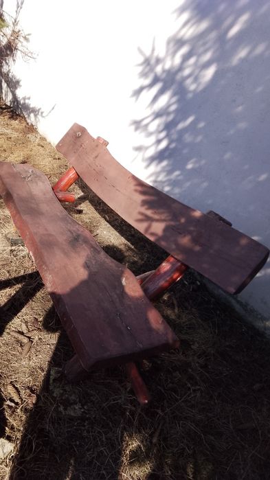 Banca din lemn masiv pentru gradina