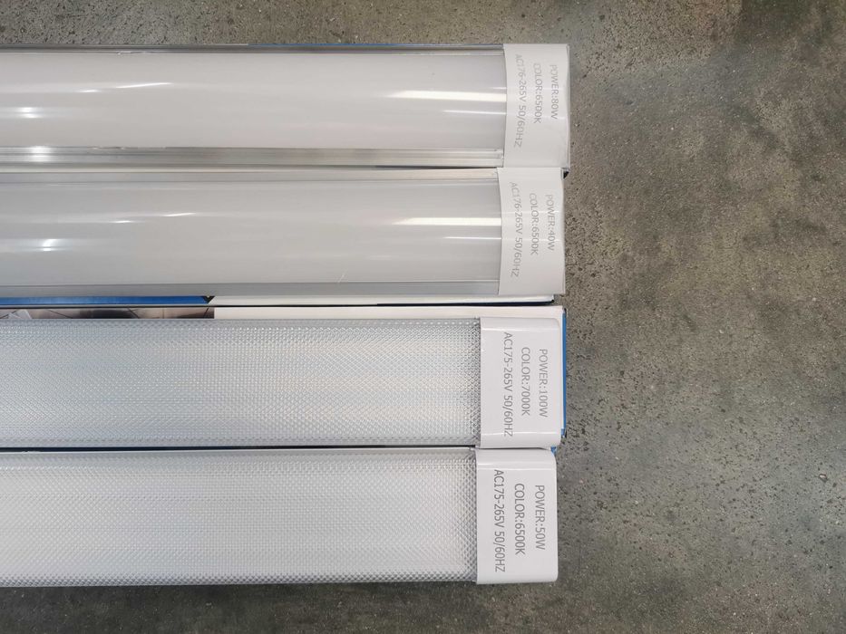 LED Осветител 60/120см- 40/50/72/80/100W за Открит Монтаж -Супер Мощен