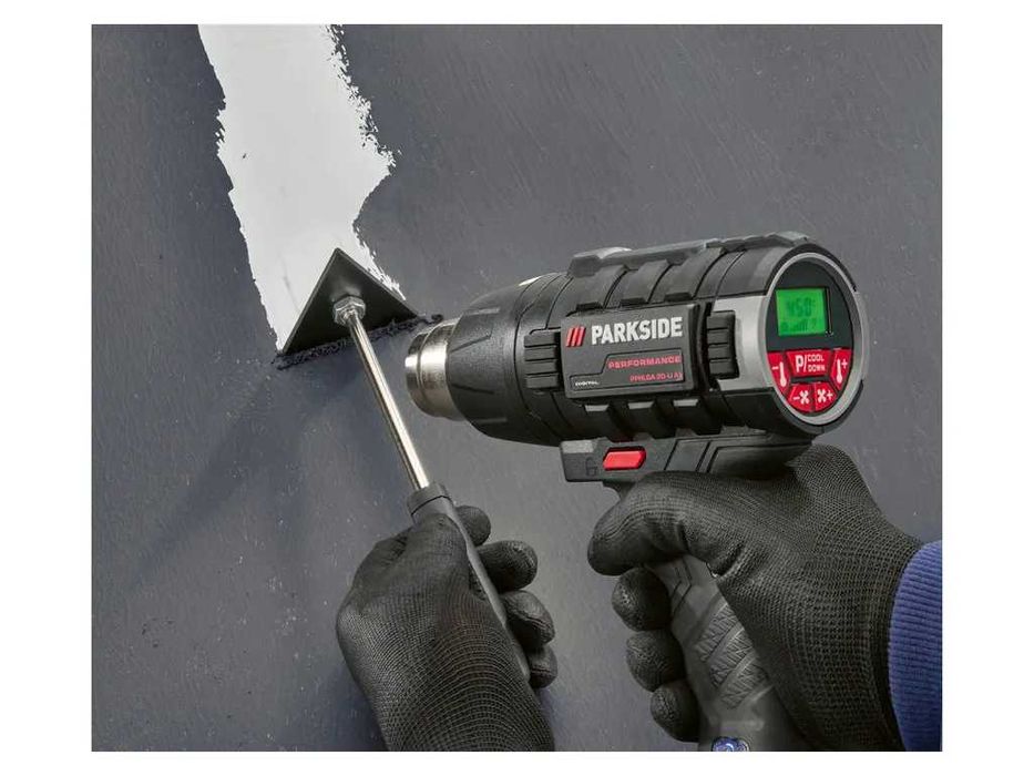 3Г.ГАРАНЦИЯ Акумулаторен пистолет за горещ въздух Parkside