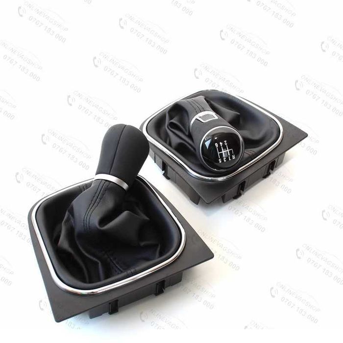 Schimbator viteze piele VW Golf 5, Golf 6, Jetta, Eos, Scirocco