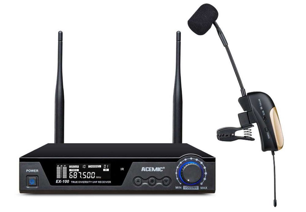Profesional Wireless Cardioid microfon pentru saxofon și trompeta ACEMIC EX-100/ST-4 instrumente de suflat