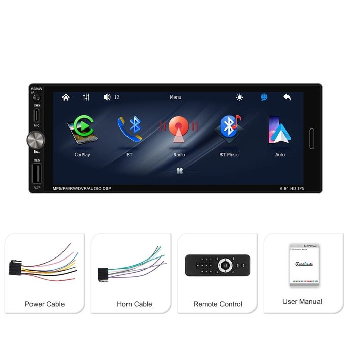 Мултимедия 1 дин с андроид ауто медиен плеар (pioneer alpinne sony jvc