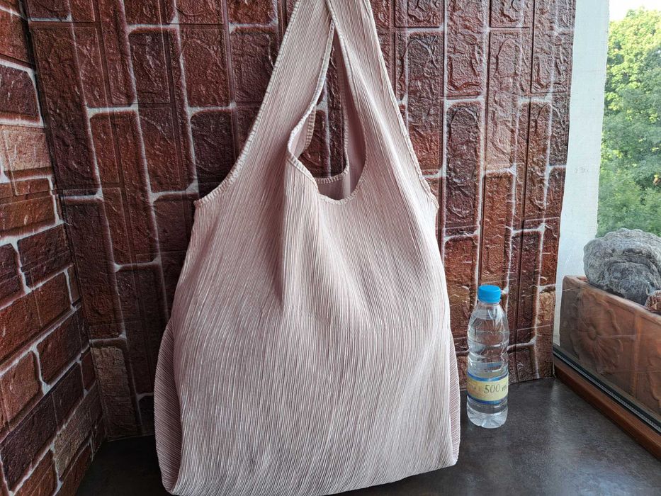 дамска чанта,голяма текстилна торба-H&M