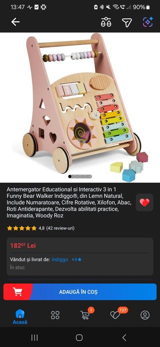 Antemergator lemn cu activitati