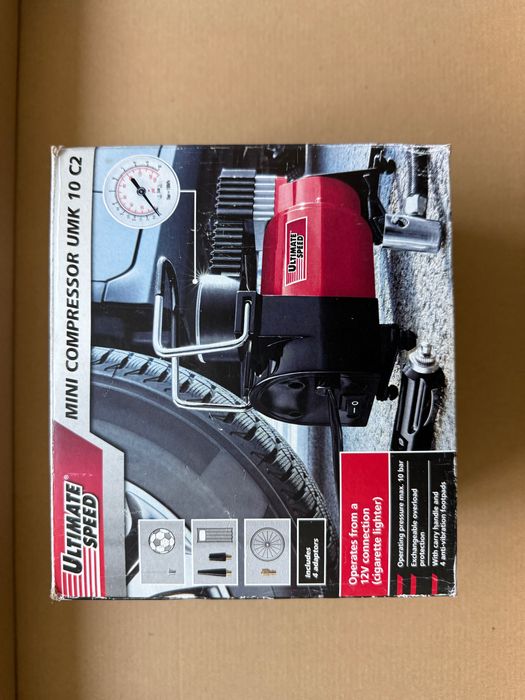 Compresor auto 12V Ultimate Speed UMK 10 C2, în cutie