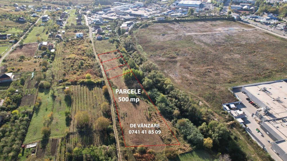 Vand teren intravilan, parcele de 500mp, zona Nagy Mall