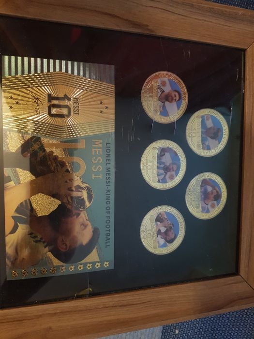 Плакети монети и банкнота  MESSI