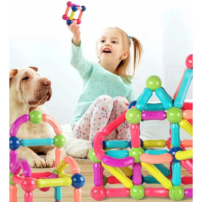 Луксозен Магнитен конструктор Stem Magnetic Sticks 35 части