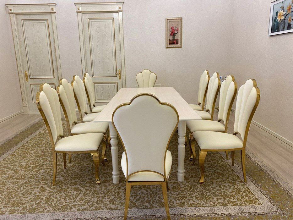 Prokat [arenda] stol-stul va posudalar