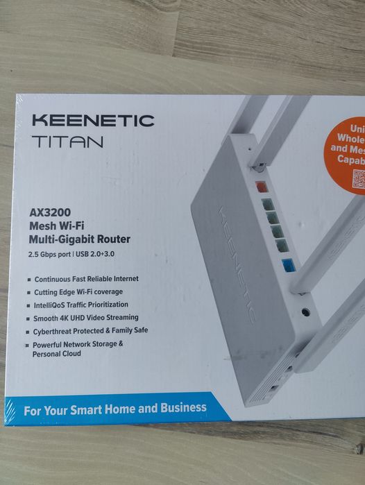 ROUTER Sigilat,KEENETIC TITAN AX3200 Mesh Wi-Fi 6 Multi-Gigabit