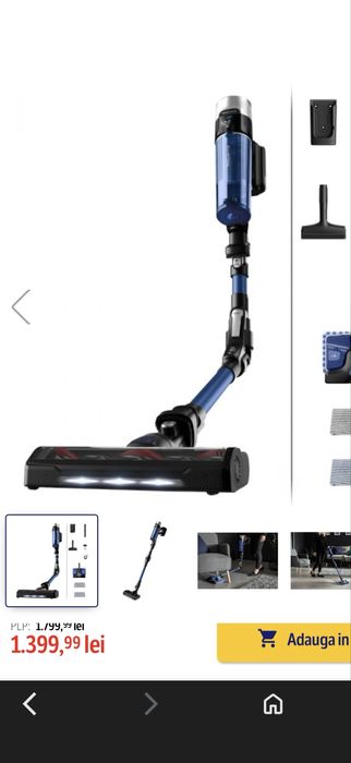 Aspirator vertical Rowenta X-Force Flex 9.60 Aqua RH20C4WO, 250 W