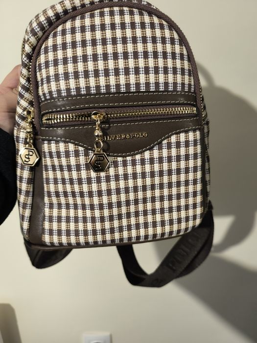 Silver & Polo Елегантна раница от еко кожа