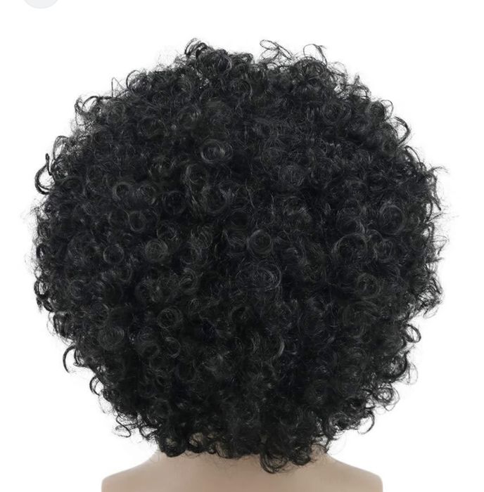 Карнавальный парик кудрявый, черный