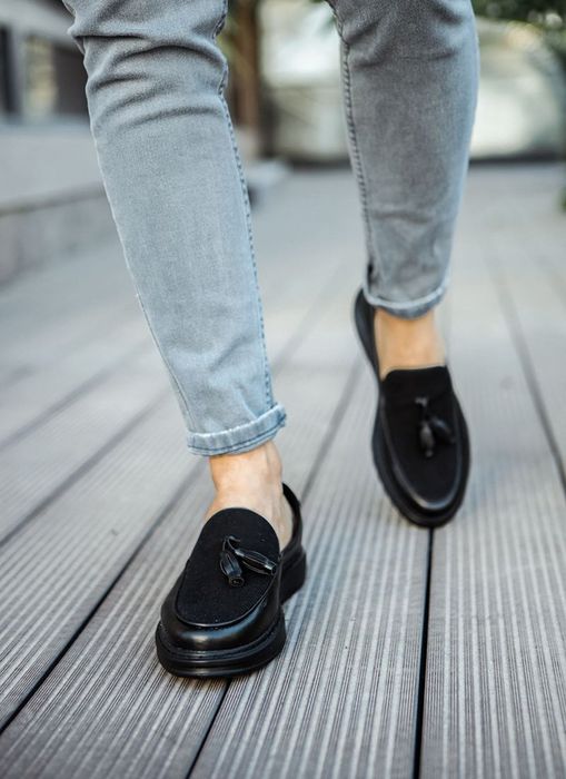 Мъжки черни ежедневни обувки /Размер 40/