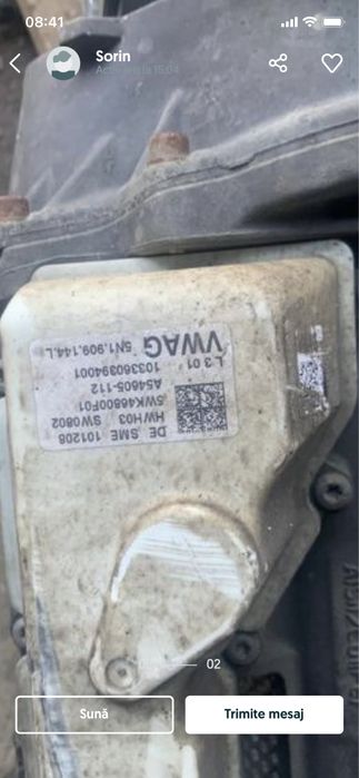 Caseta de directie vw passat tiguan sharan audi q3  cu carcasa alba