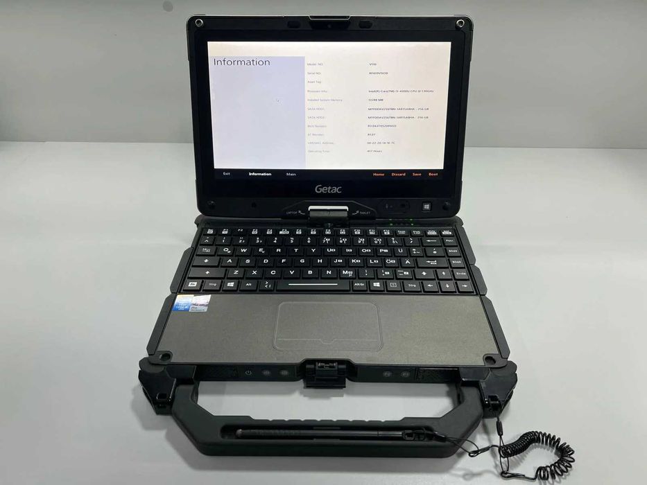 Laptop SH GETAC Fully Rugged i5-4300U 2x256GB Ram 12GB 4 bat docking