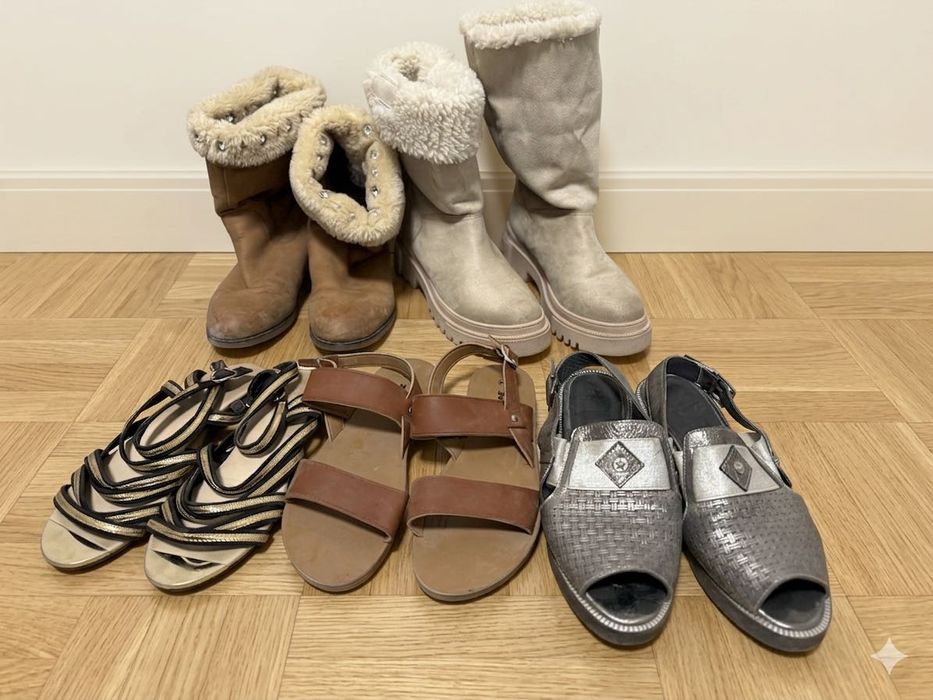 Обувь летняя, зимняя, димесезонная. Сапоги и сандали.