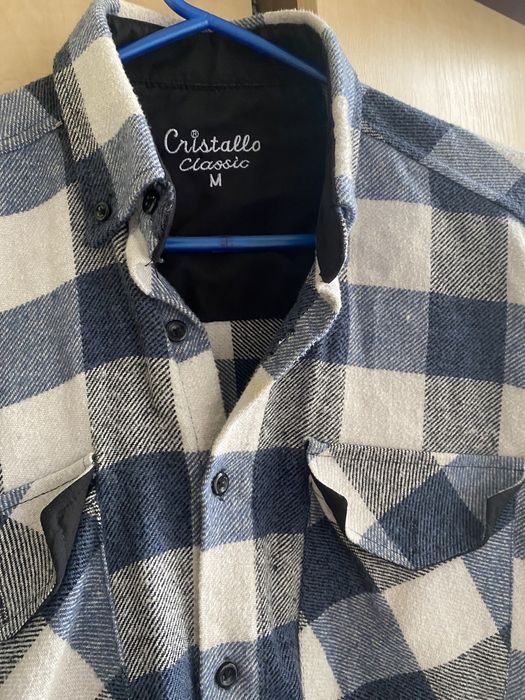 Camasa barbati groasa carouri jacheta