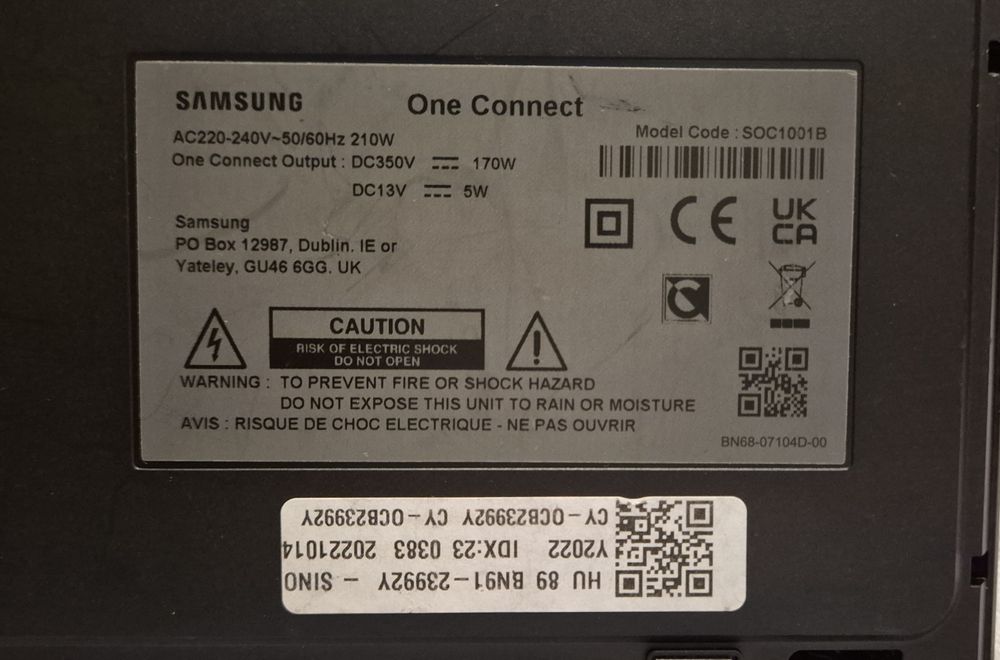 Samsung One Conect SOC1001B BN91-23992Y